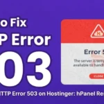 How I Fixed a Hostinger 503 Error